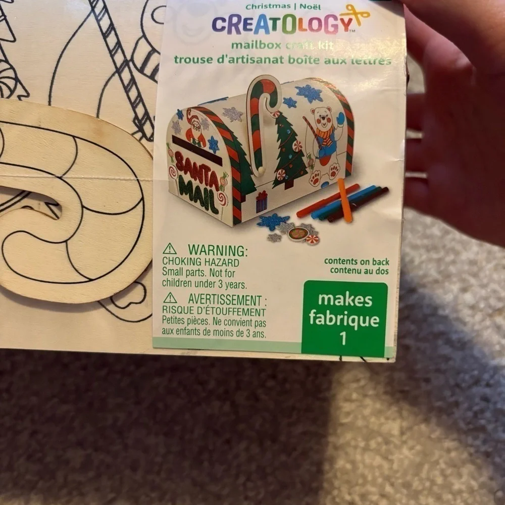 Santa Mail Wooden Mail Box Paint Your Own Craft NEW Christmas